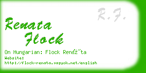 renata flock business card